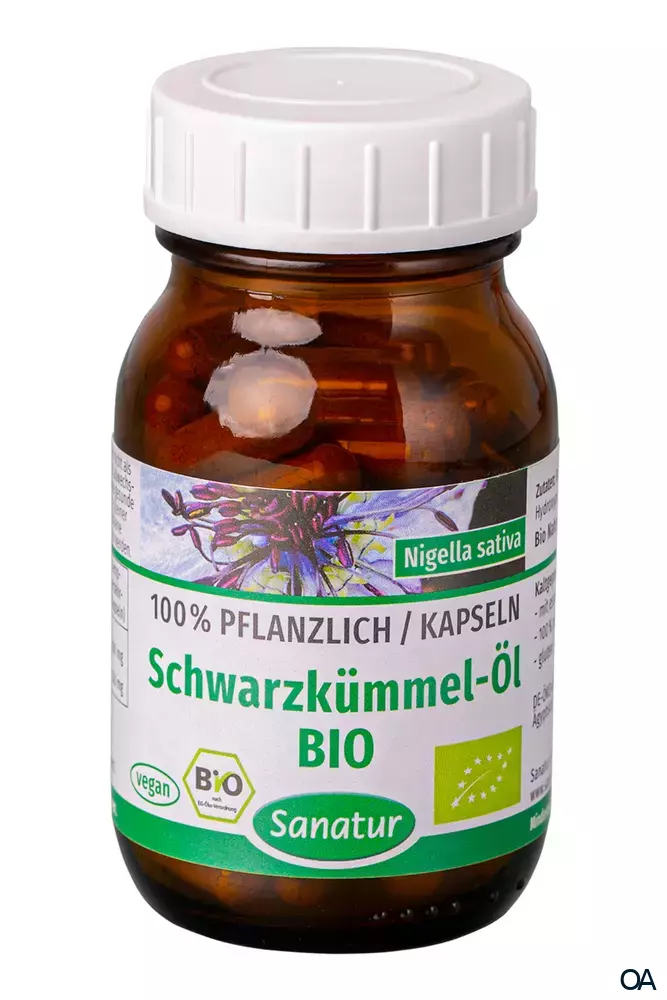 Sanatur Schwarzkümmel-Öl Kapseln, BIO Sanatur Schwarzkümmel-Öl Kapseln, BIO