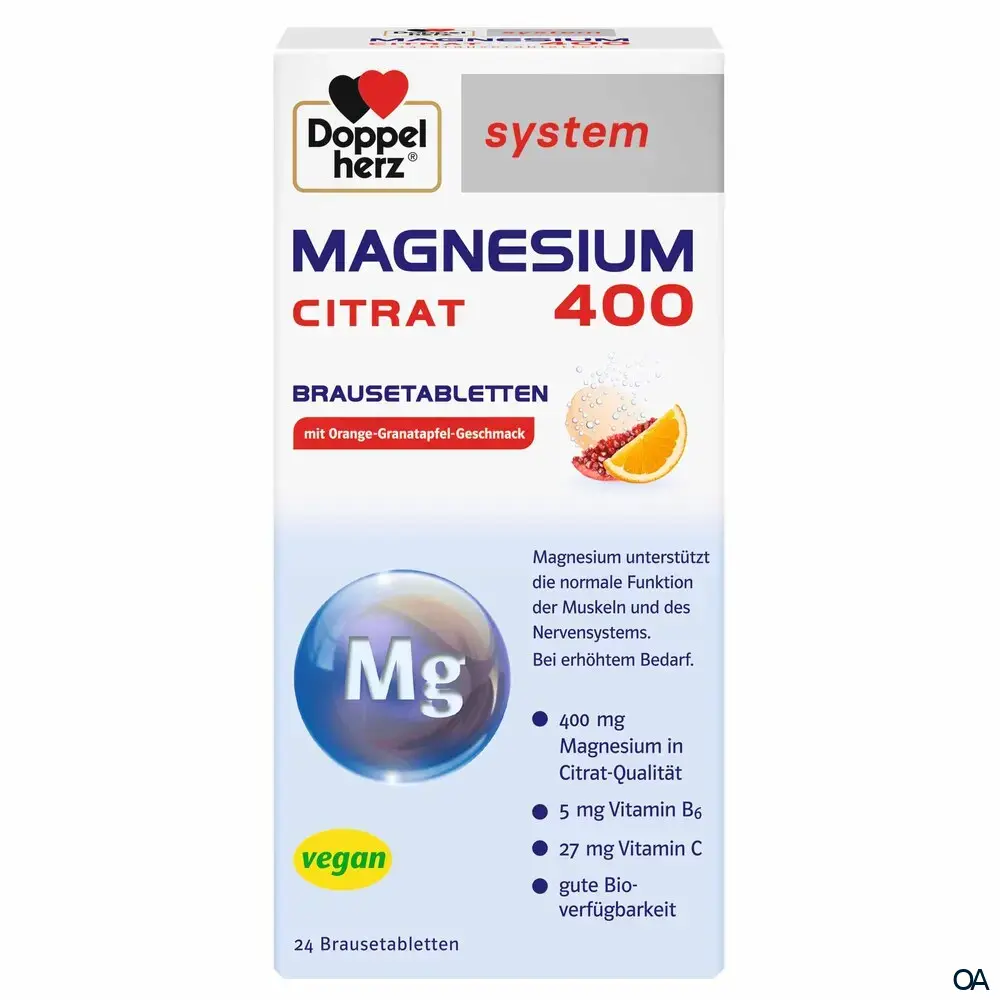 Doppelherz system Magnesium 400 Citrat Brausetabletten