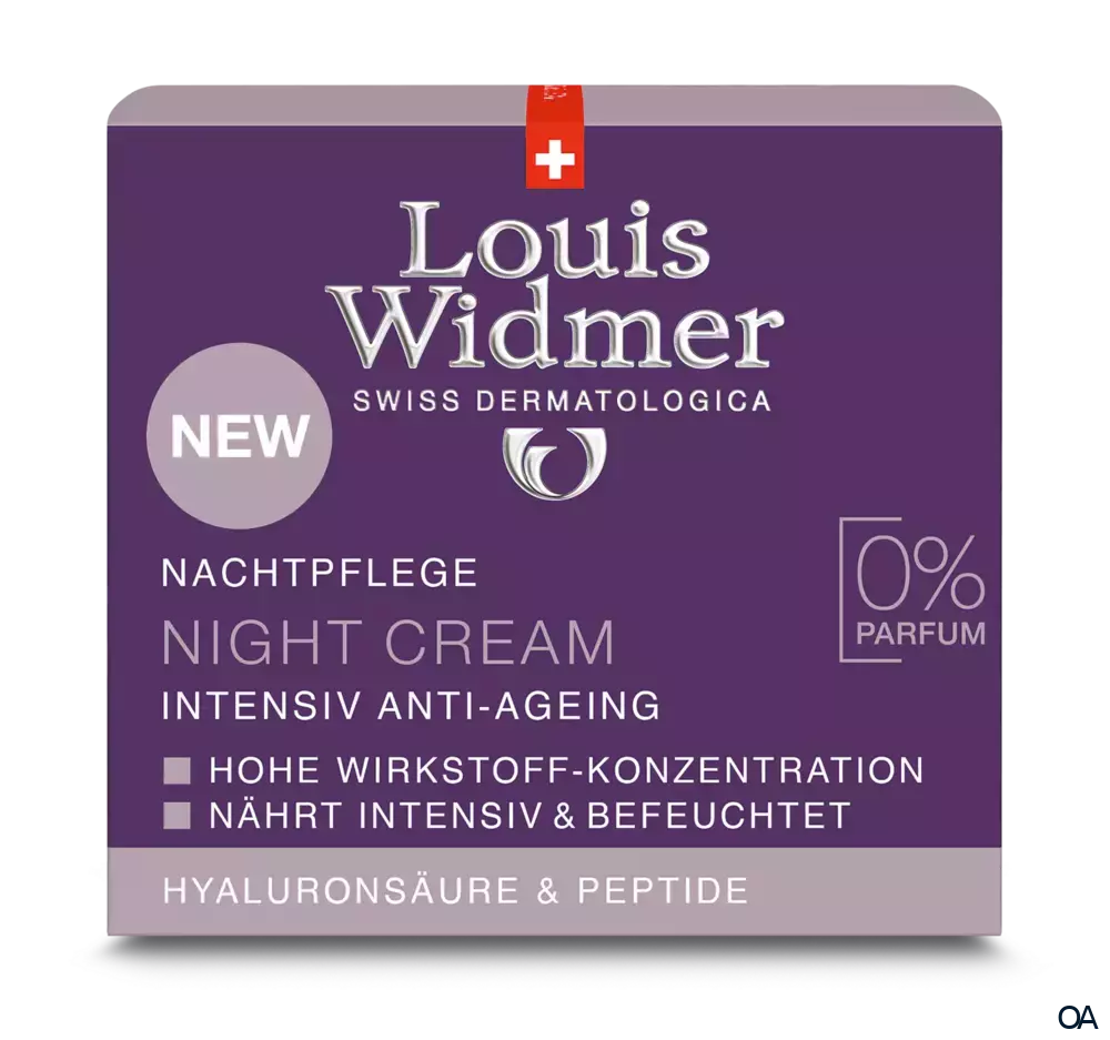 Louis Widmer Nachtpflege Night Cream Intensiv Anti-Ageing - ohne Parfüm Louis Widmer Nachtpflege Night Cream Intensiv Anti-Ageing - ohne Parfüm