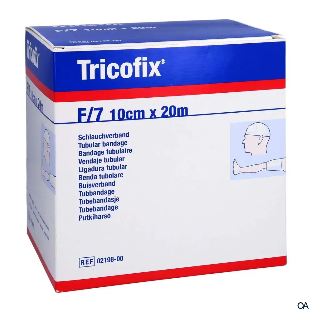 Tricofix® Schlauchverband Rolle - Oberschenkel und große Köpfe - F/7 - 20 m x 10,2 cm Tricofix® Schlauchverband Rolle - Oberschenkel und große Köpfe - F/7 - 20 m x 10,2 cm