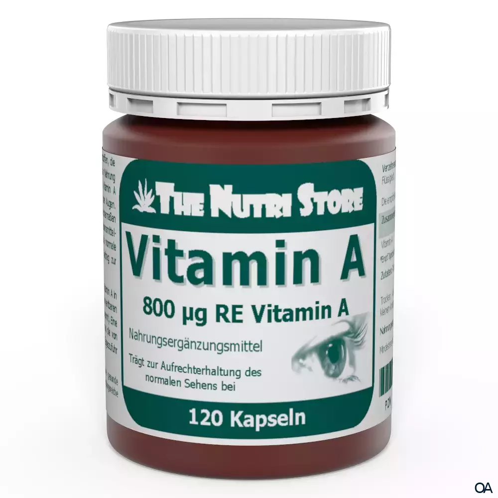The Nutri Store Vitamin A 800 µg Kapseln The Nutri Store Vitamin A 800 µg Kapseln
