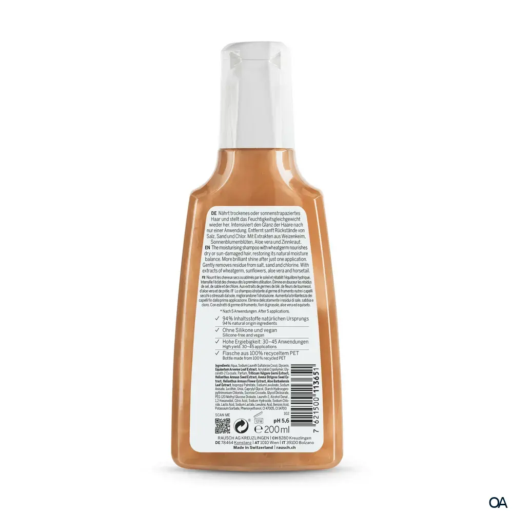 RAUSCH Feuchtigkeits-Shampoo mit Weizenkeim