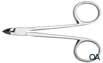 Kozbach Pharma 66R Hautzange, Scherenform rostfrei, 10 cm