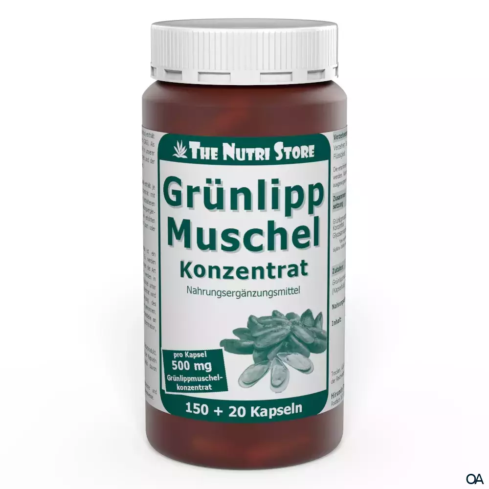 The Nutri Store Grünlippmuschel Konzentrat Kapseln