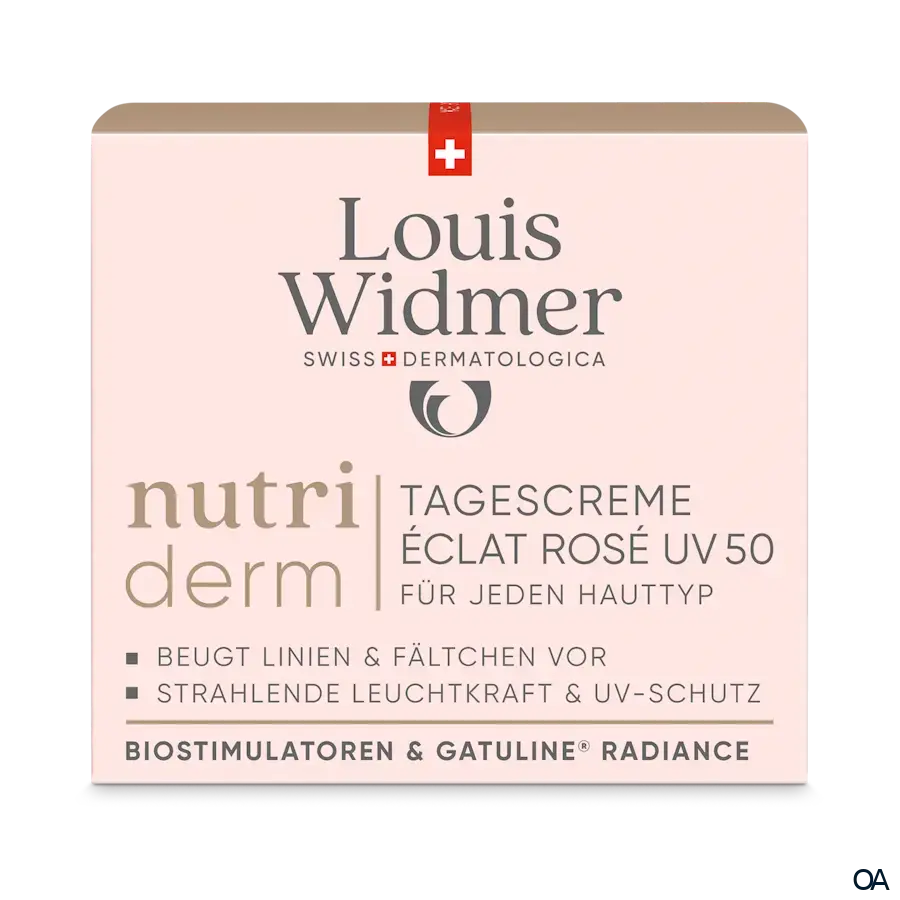 Louis Widmer nutriderm Tagescreme Éclat Rosé UV 50 - ohne Parfum Louis Widmer nutriderm Tagescreme Éclat Rosé UV 50 - ohne Parfum