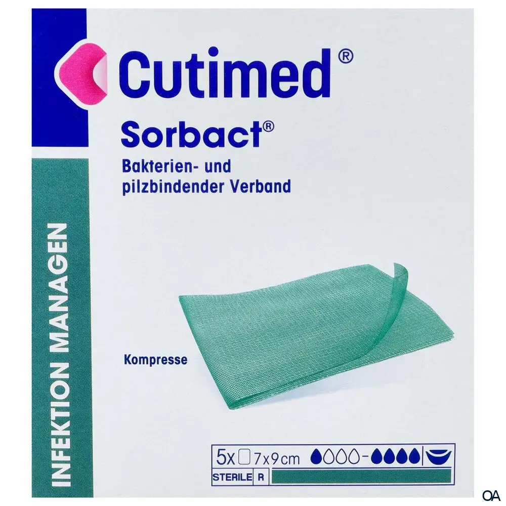Cutimed® Sorbact® Kompresse 7 x 9 cm