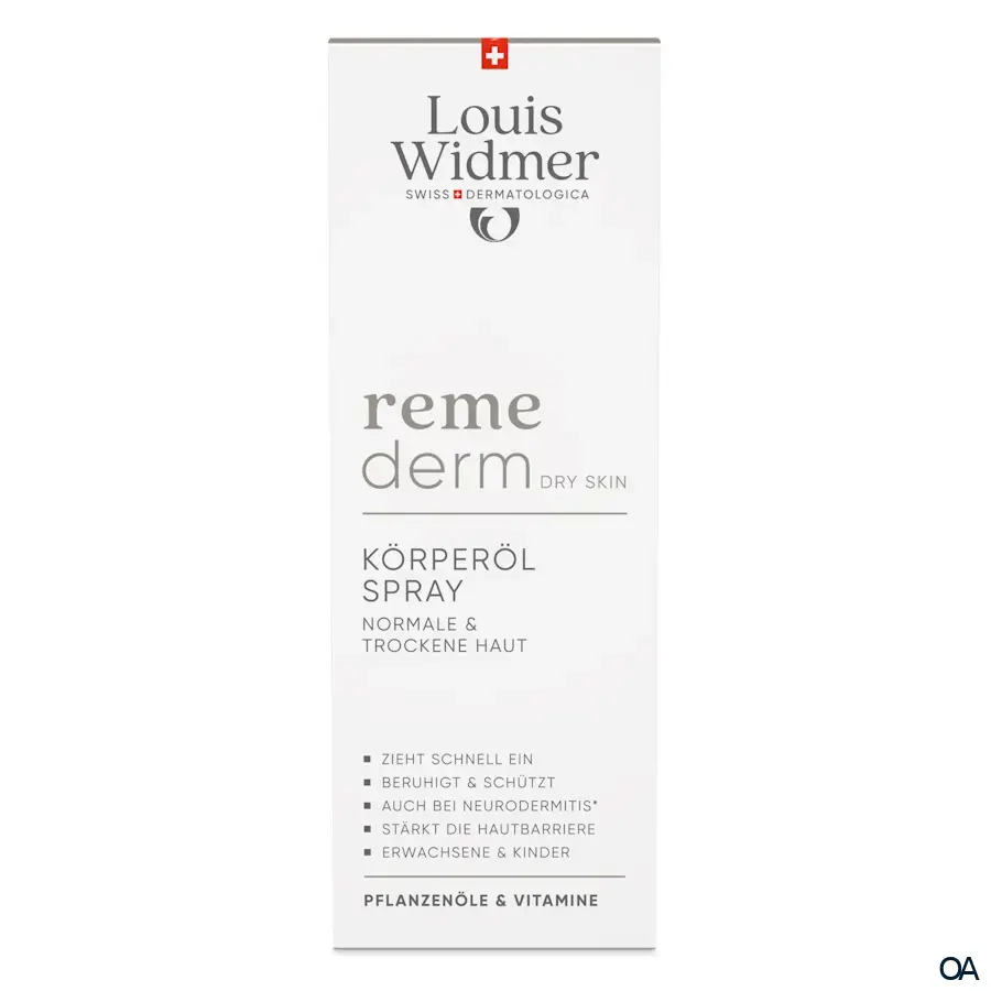 Louis Widmer remederm Körperöl Spray - leicht parfümiert Louis Widmer remederm Körperöl Spray - leicht parfümiert