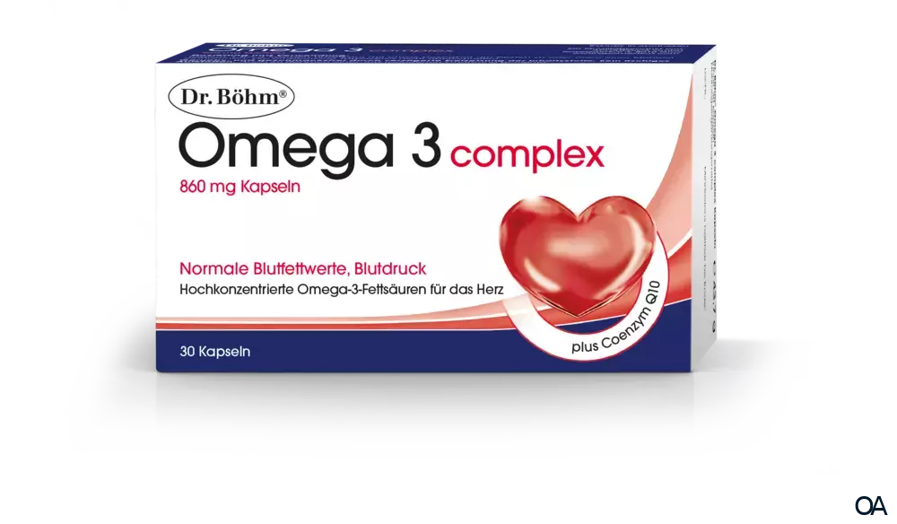 Dr. Böhm® Omega 3 complex 860 mg Kapseln Dr. Böhm® Omega 3 complex 860 mg Kapseln