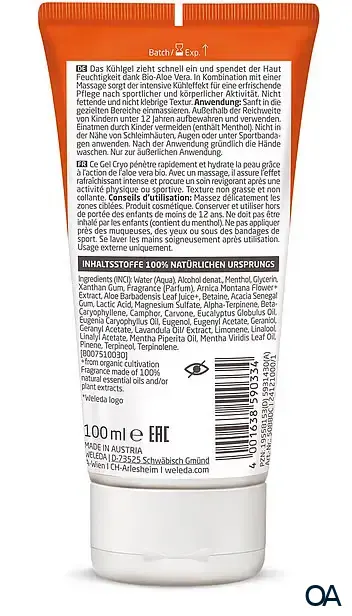 Weleda Sport Kühlgel Arnika