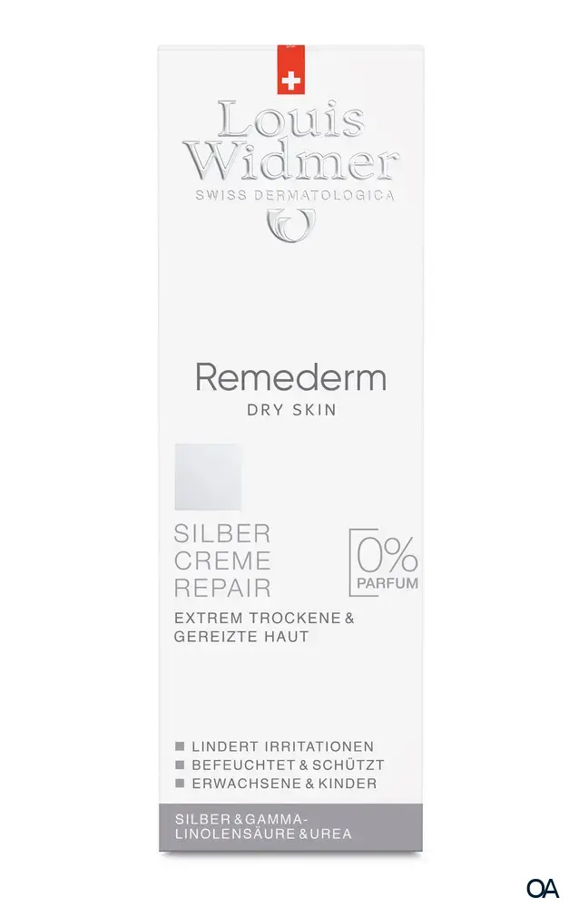 Louis Widmer Remederm Dry Skin Silber Creme Repair - ohne Parfum