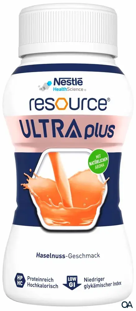 Resource® ULTRA plus High Protein Haselnuss Trinknahrung 200 ml