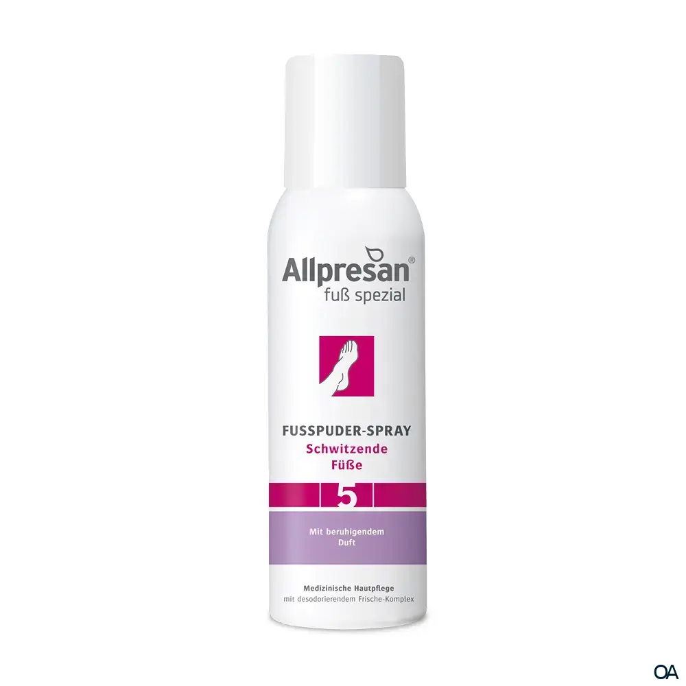 Allpresan® Fuß spezial Nr. 5 Fußpuder-Spray mit beruhigendem Duft Allpresan® Fuß spezial Nr. 5 Fußpuder-Spray mit beruhigendem Duft