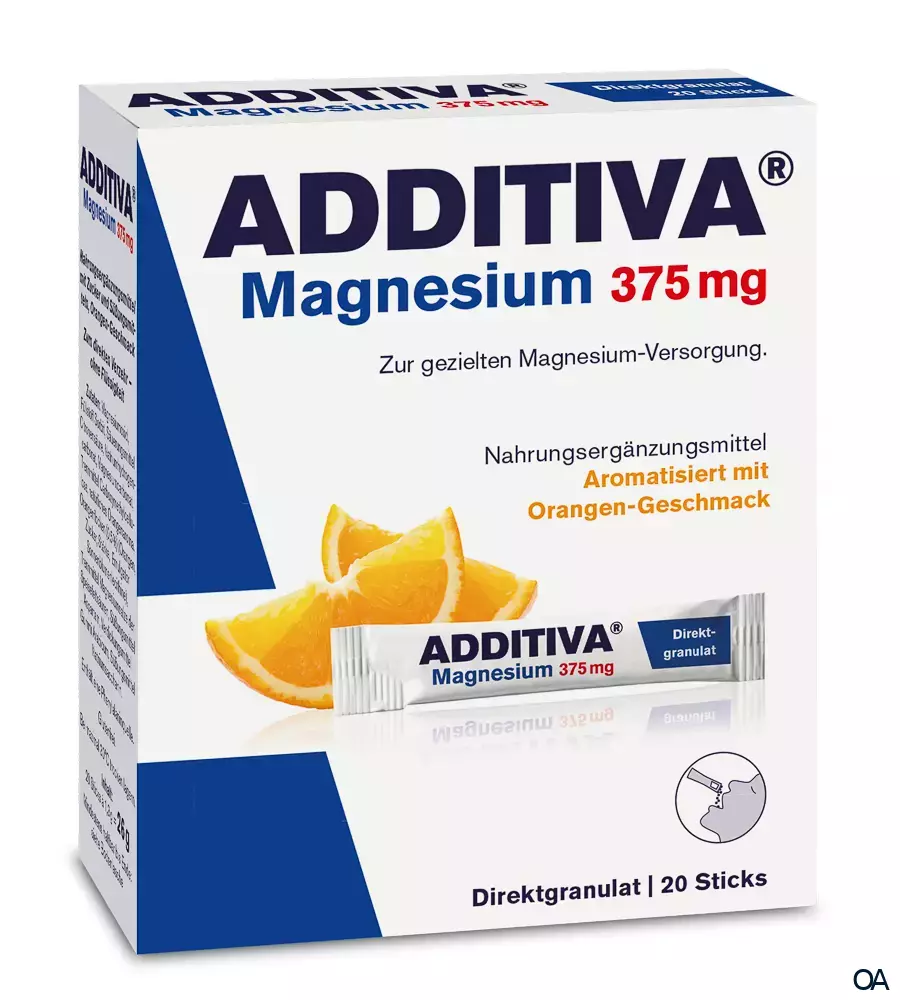 ADDITIVA® Magnesium 375 mg Direktgranulat Sticks ADDITIVA® Magnesium 375 mg Direktgranulat Sticks