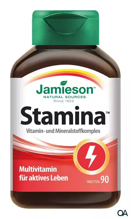 Jamieson Stamina Vitamin- und Mineralstoffkomplex Tabletten Jamieson Stamina Vitamin- und Mineralstoffkomplex Tabletten