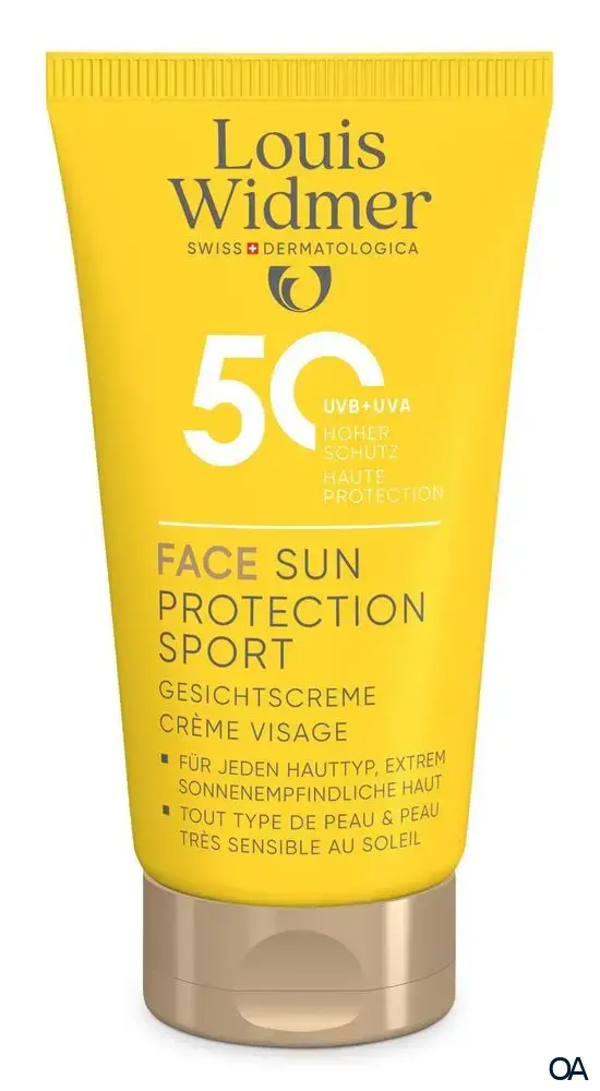 Louis Widmer suncare Face Sun Protection Sport 50 Gesichtscreme - ohne Parfum
