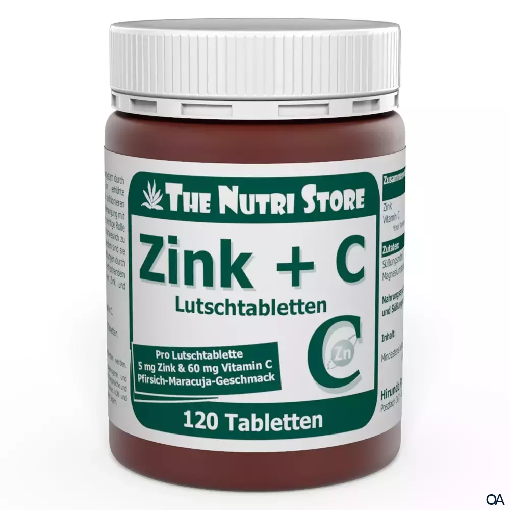 The Nutri Store Zink + Vitamin C Lutschtabletten