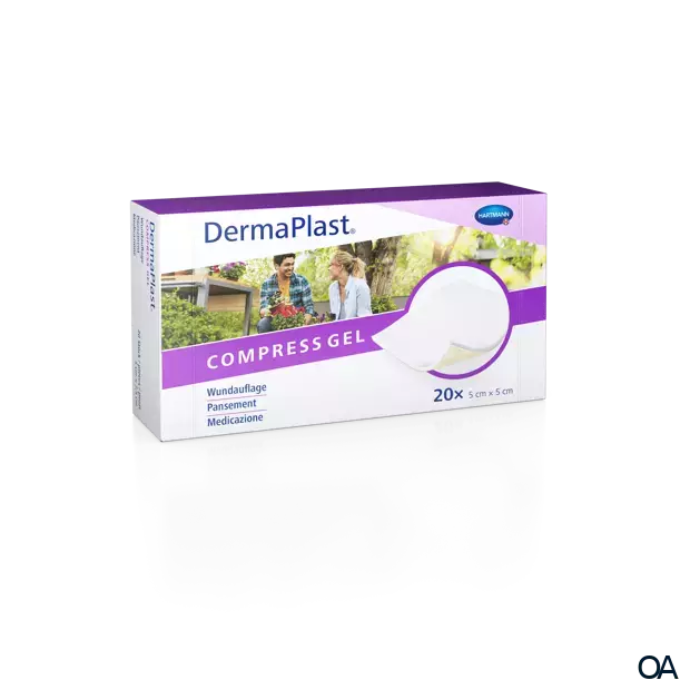 DermaPlast® Compress Gel beschichtete Wundkompresse 5 x 5 cm DermaPlast® Compress Gel beschichtete Wundkompresse 5 x 5 cm
