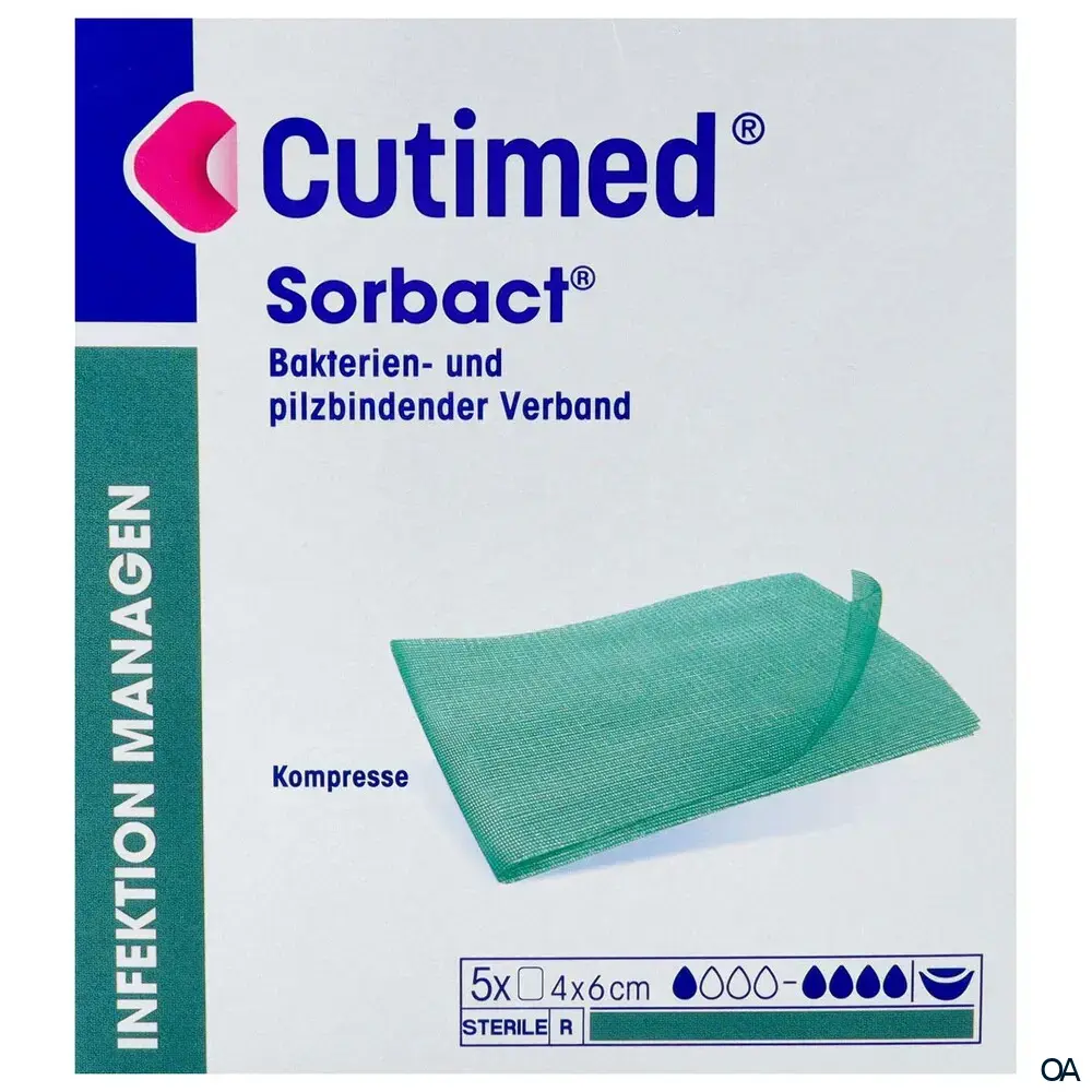 Cutimed® Sorbact® Kompresse 4 x 6 cm