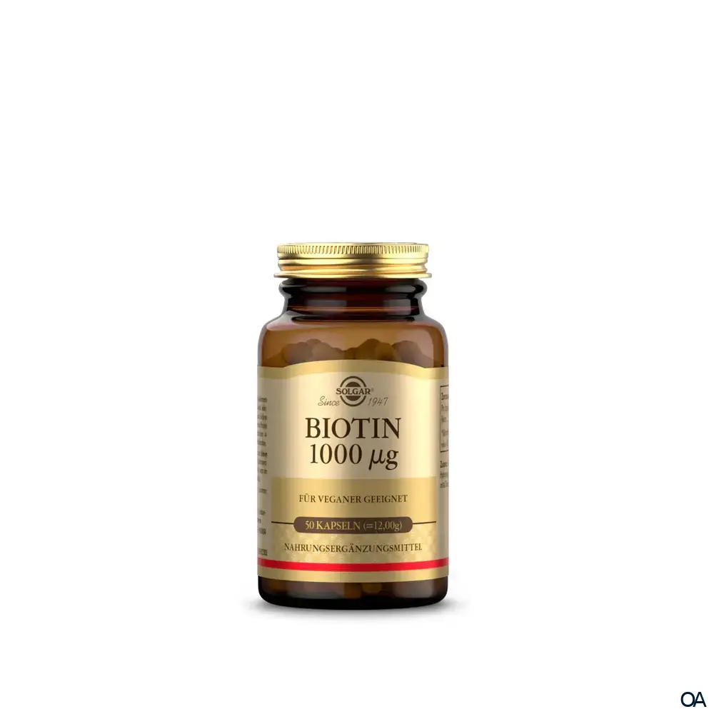 Solgar® Biotin 1000 mcg Kapseln Solgar® Biotin 1000 mcg Kapseln