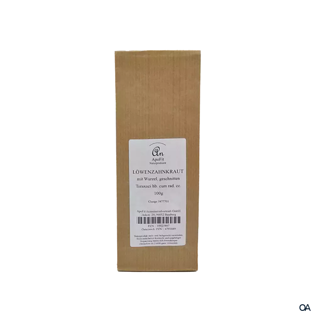 ApoFit Löwenzahnkraut mit Wurzel geschnitten