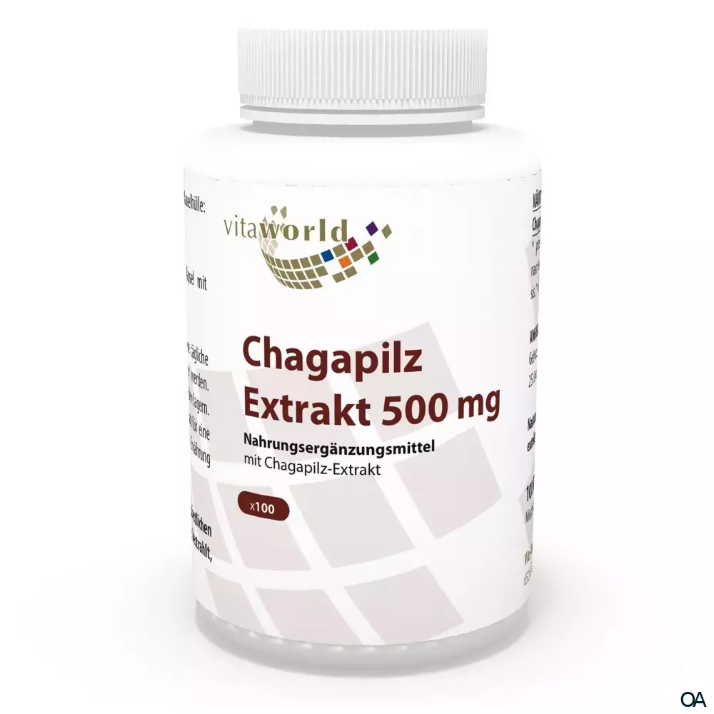 Vitaworld Chagapilz Extrakt 500 mg Kapseln Vitaworld Chagapilz Extrakt 500 mg Kapseln