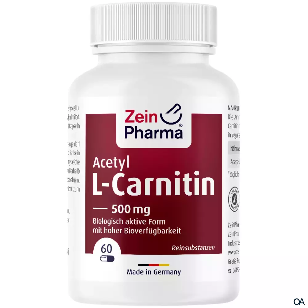 ZeinPharma Acetyl-L-Carnitin Kapseln 500 mg ZeinPharma Acetyl-L-Carnitin Kapseln 500 mg