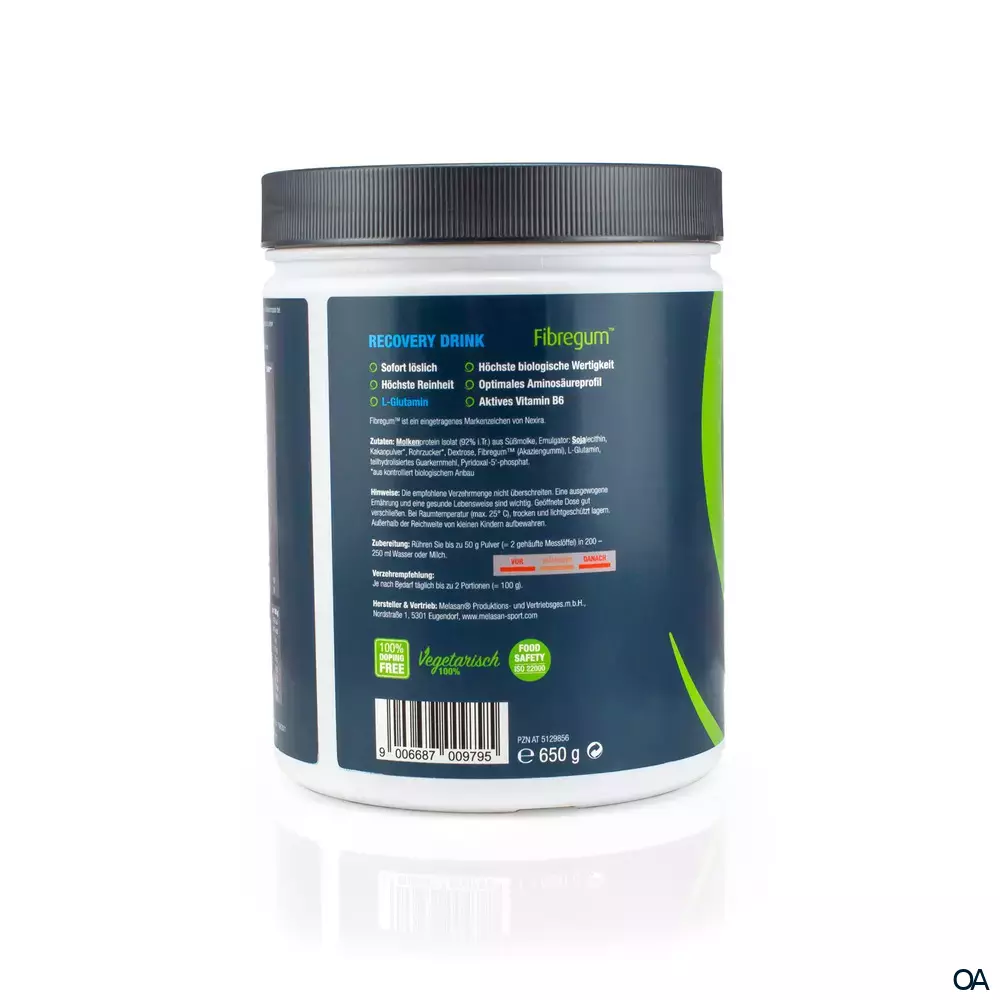 Melasan Sport Recovery Drink Pulver Schoko Melasan Sport Recovery Drink Pulver Schoko
