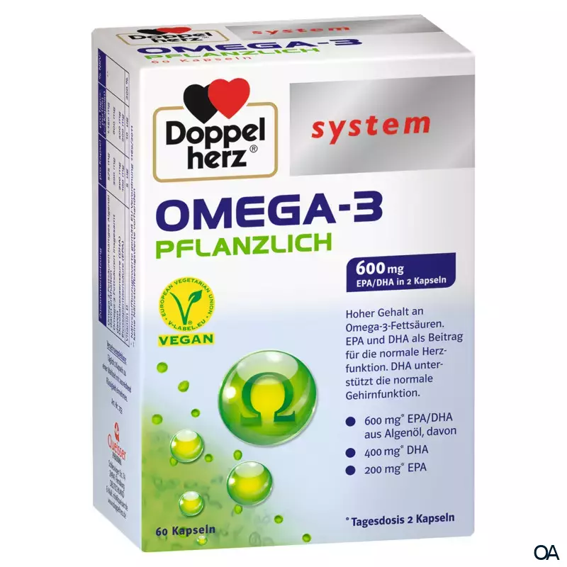 Doppelherz system OMEGA-3 PFLANZLICH Kapseln Doppelherz system OMEGA-3 PFLANZLICH Kapseln