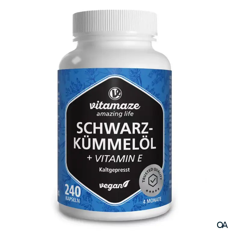 Vitamaze Schwarzkümmelöl + Vitamin E Kapseln