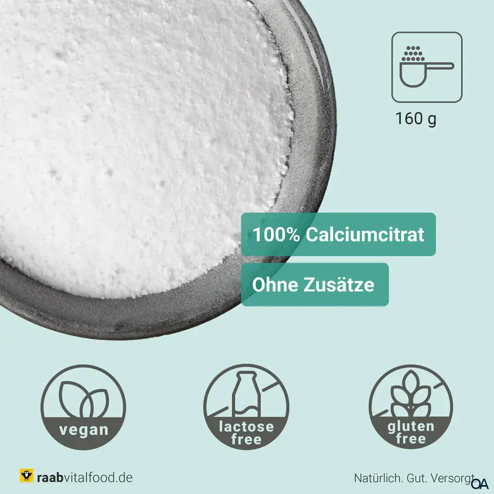 Raab® Vitalfood Calciumcitrat Pulver