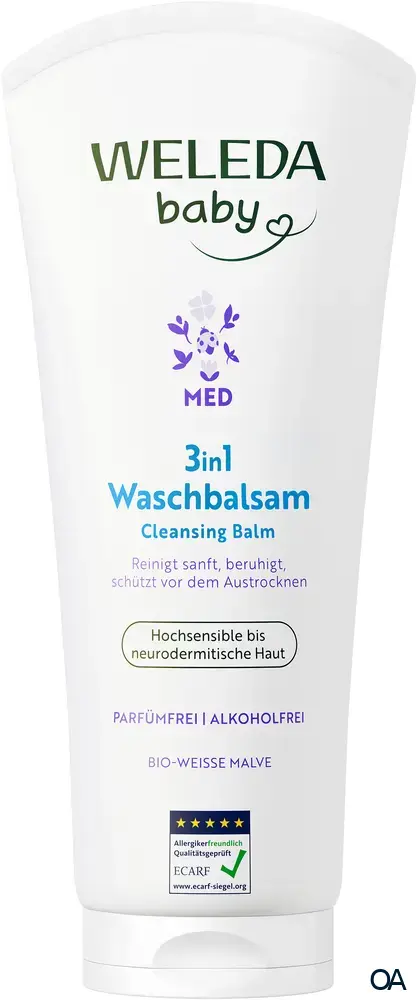 Weleda Baby MED 3 in 1 Waschbalsam Weisse Malve