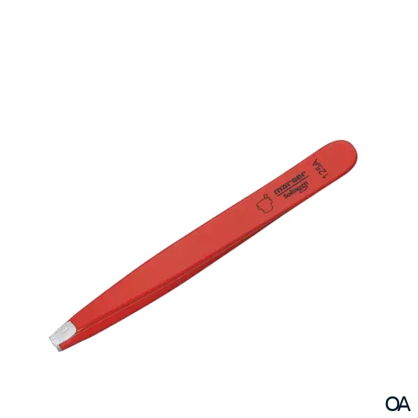 Mörser Solingen Pinzette rot gerade, TopInox® Mörser Solingen Pinzette rot gerade, TopInox®