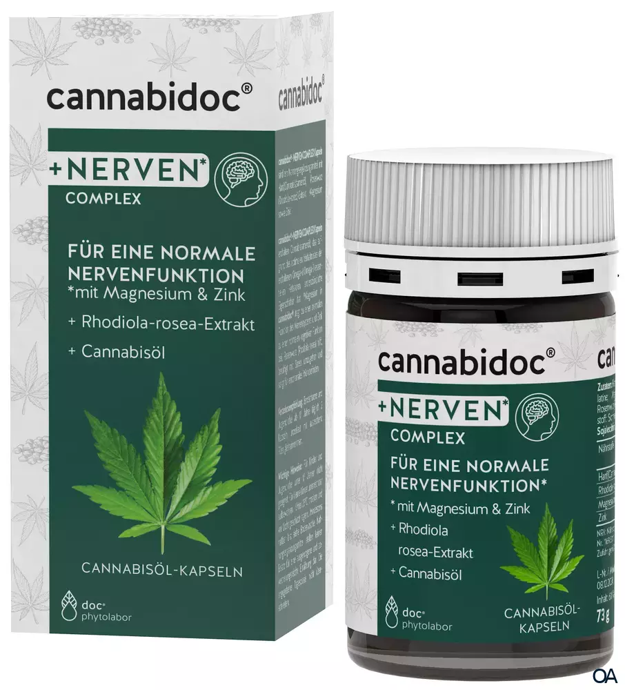 cannabidoc® + Nerven* Complex Kapseln cannabidoc® + Nerven* Complex Kapseln