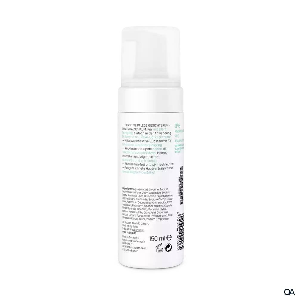 Eubos SENSITIVE GESICHTSREINIGUNG VITAL-SCHAUM Eubos SENSITIVE GESICHTSREINIGUNG VITAL-SCHAUM
