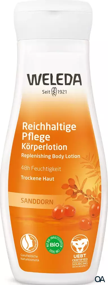 Weleda Reichhaltige Pflege Körperlotion Sanddorn