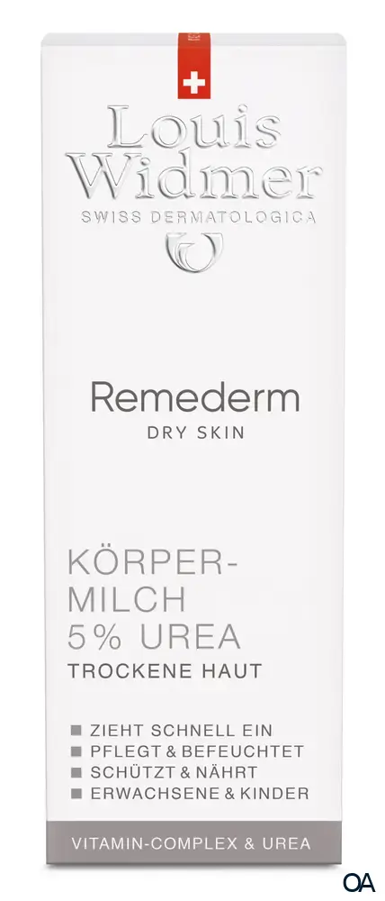 Louis Widmer Remederm Dry Skin Körpermilch 5 % Urea - leicht parfümiert