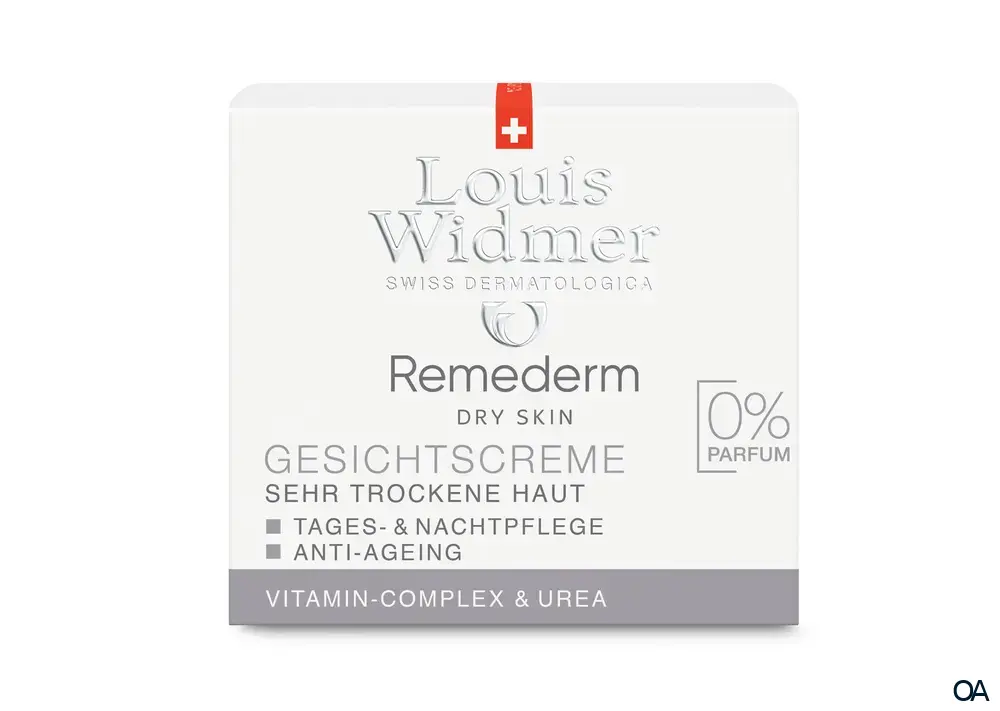 Louis Widmer Remederm Dry Skin Gesichtscreme - ohne Parfum