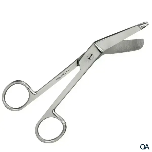 mediware Verbandschere kniegebogen nach Lister - 14 cm