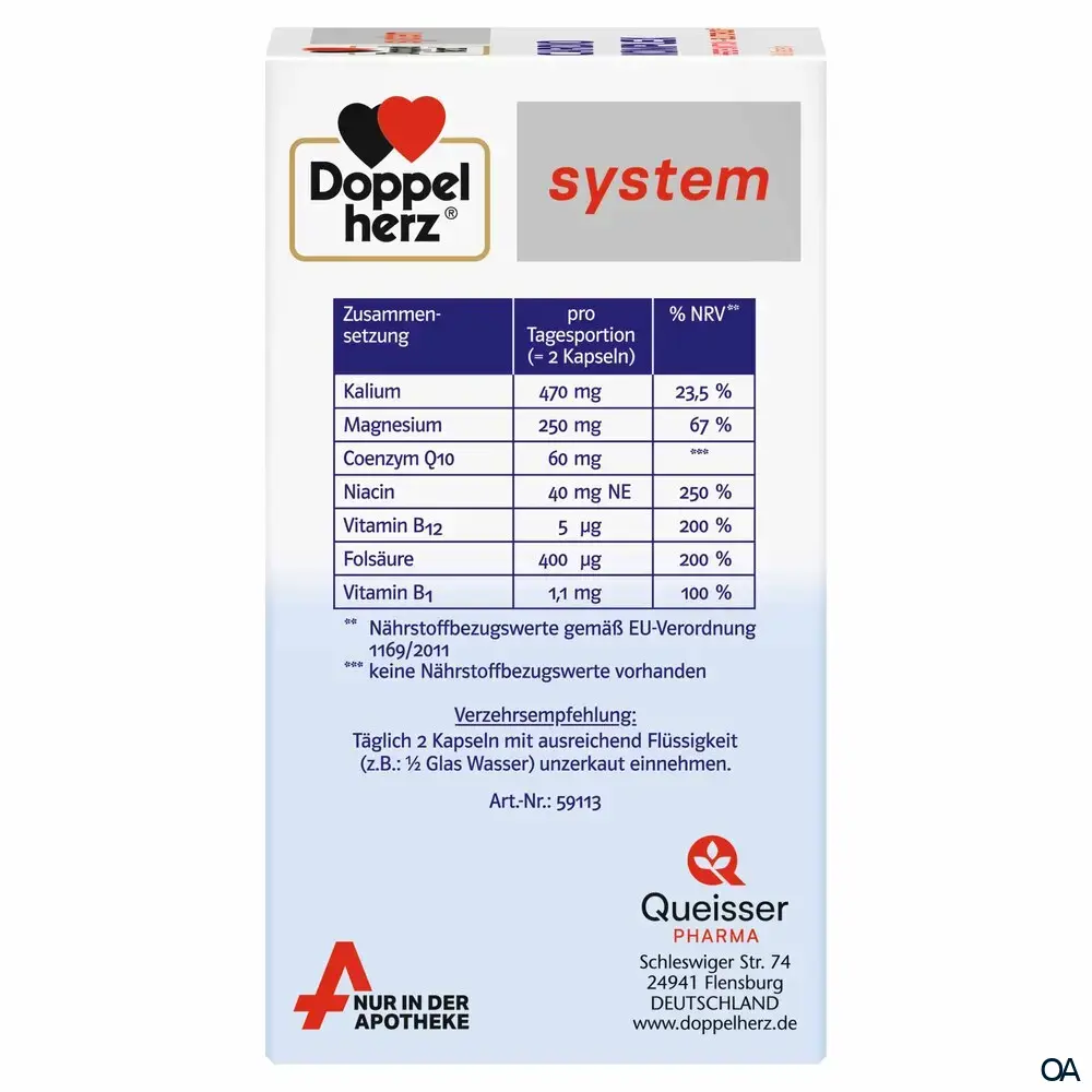 Doppelherz system CARDIO KOMPLEX HERZFUNKTION¹ + BLUTDRUCK² Kapseln