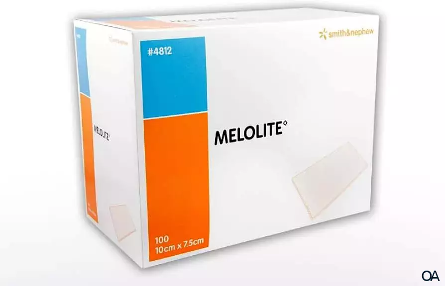 MELOLITE nicht haftende Wundauflage steril, 7,5 x 10 cm