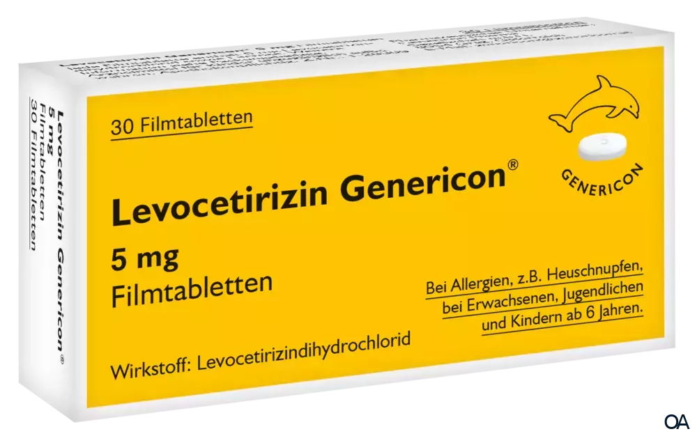 Levocetirizin Genericon® 5 mg Filmtabletten