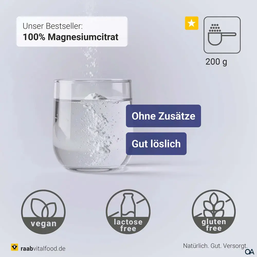 Raab® Vitalfood Magnesiumcitrat Pulver