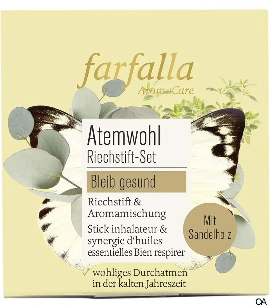 Farfalla Riechstift Set Atemwohl, Bleib gesund Farfalla Riechstift Set Atemwohl, Bleib gesund