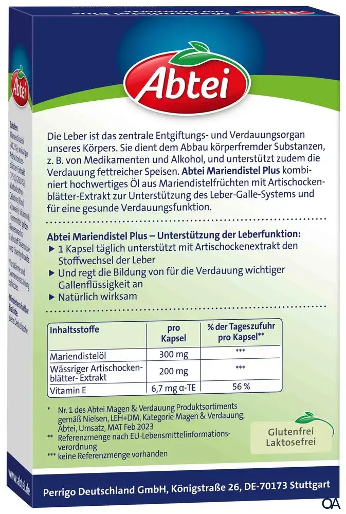 Abtei Mariendistel Plus Kapseln