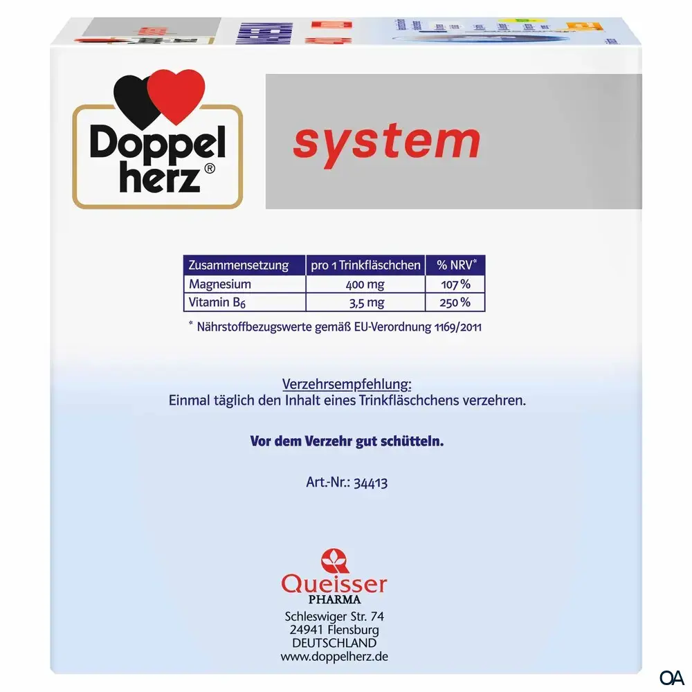 Doppelherz system Magnesium 400 Liquid Trinkfläschchen