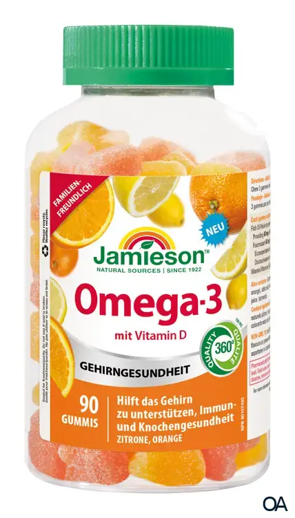 Jamieson Omega-3 mit Vitamin D Gummies Kaupastillen Jamieson Omega-3 mit Vitamin D Gummies Kaupastillen