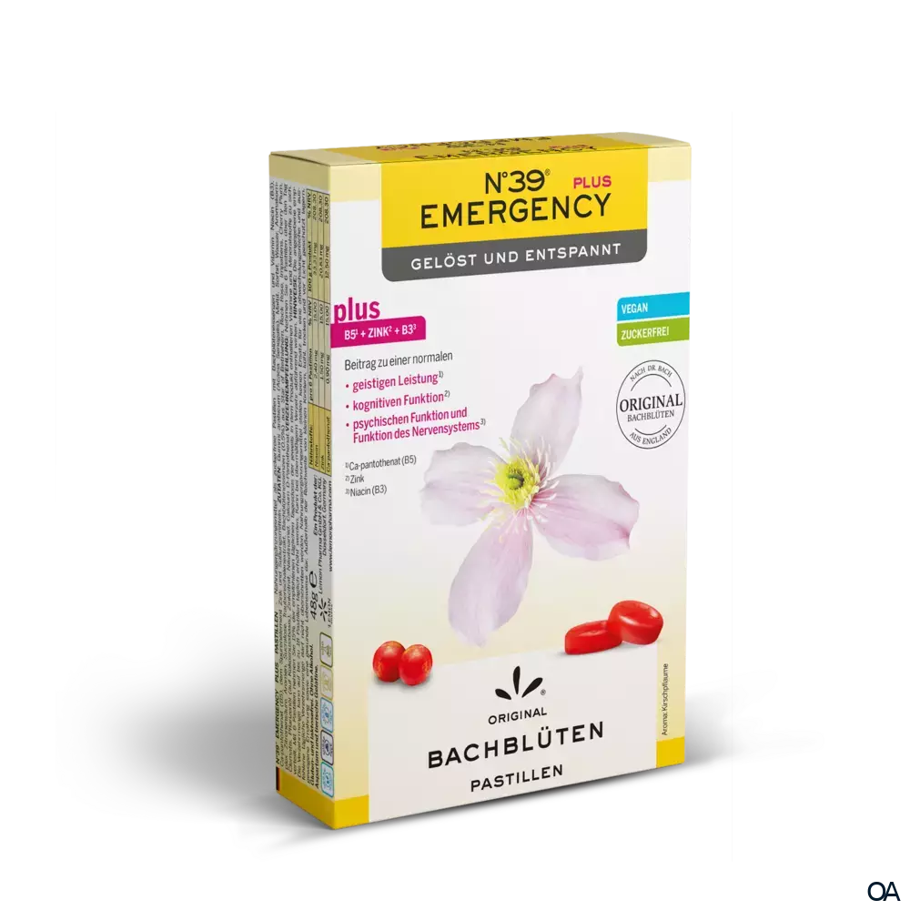 N°39 Bachblüten Emergency Plus Pastillen N°39 Bachblüten Emergency Plus Pastillen