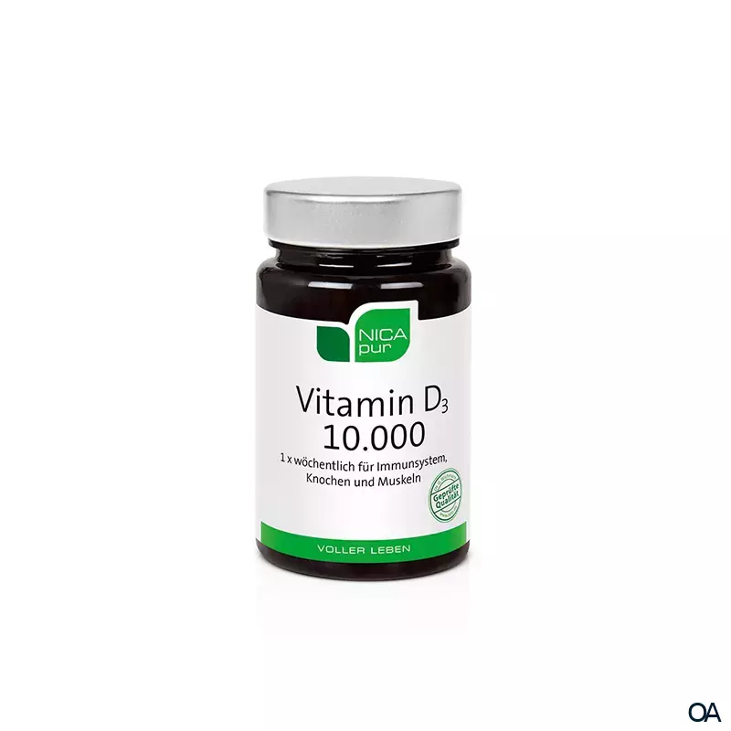 NICApur Vitamin D3 10.000 Kapseln