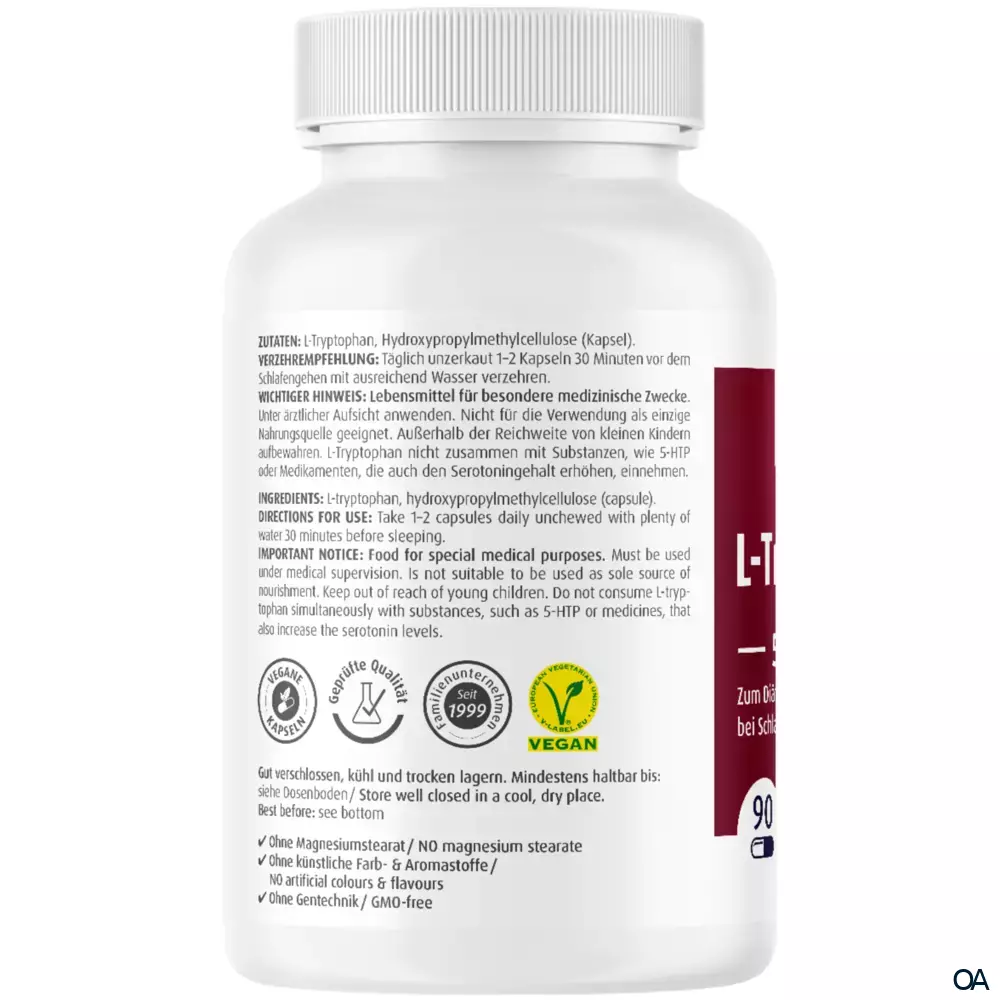 ZeinPharma L-Tryptophan 500 mg Kapseln ZeinPharma L-Tryptophan 500 mg Kapseln