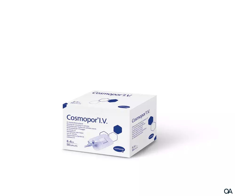 Cosmopor® I.V. Kanülenfixierverband 6 x 8 cm Cosmopor® I.V. Kanülenfixierverband 6 x 8 cm
